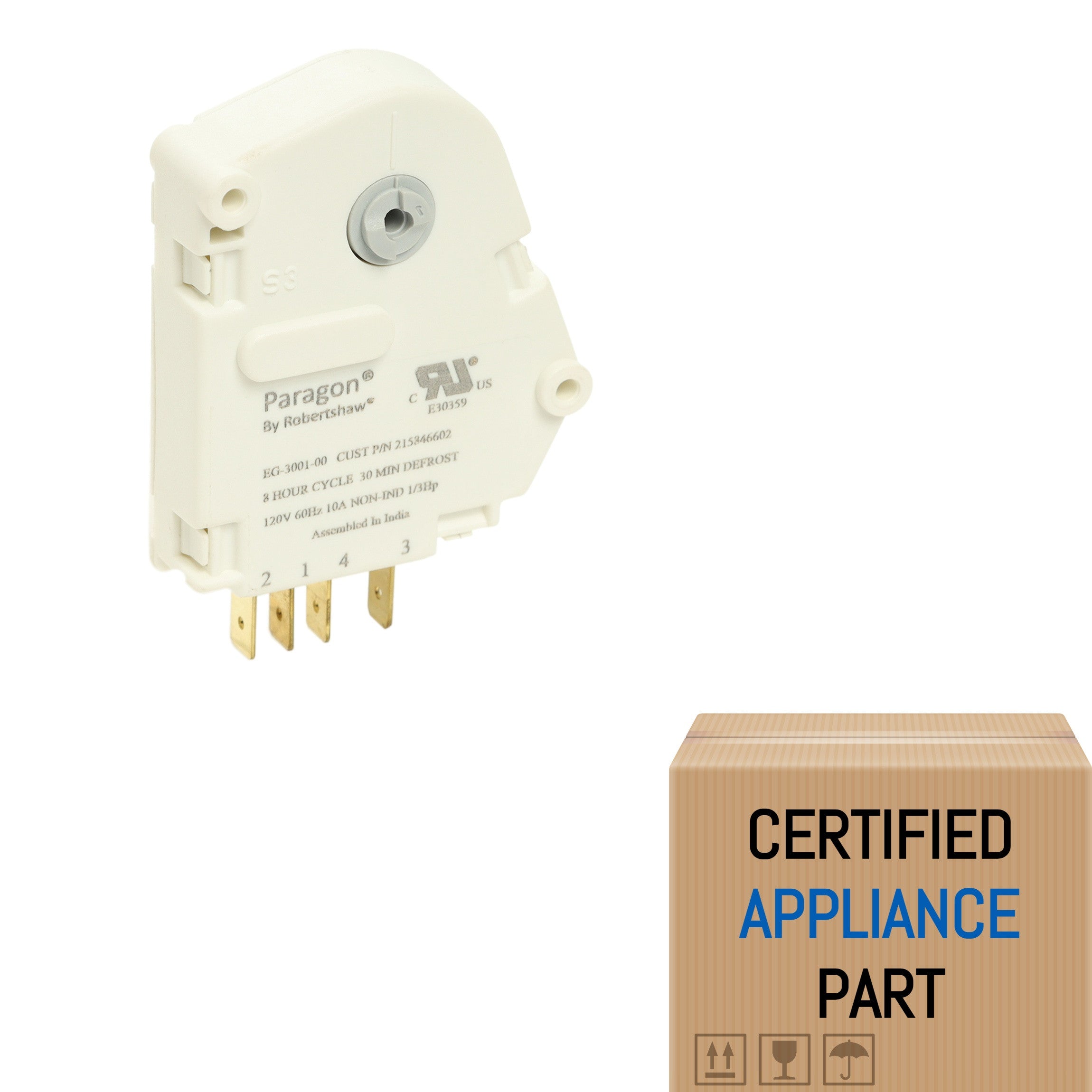 12762-2 For Frigidaire Refrigerator OEM Defrost Timer - Whirlpool Fridge Genuine